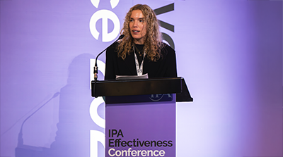Cressida Holmes-Smith presenting at the IPA Effectiveness Conference